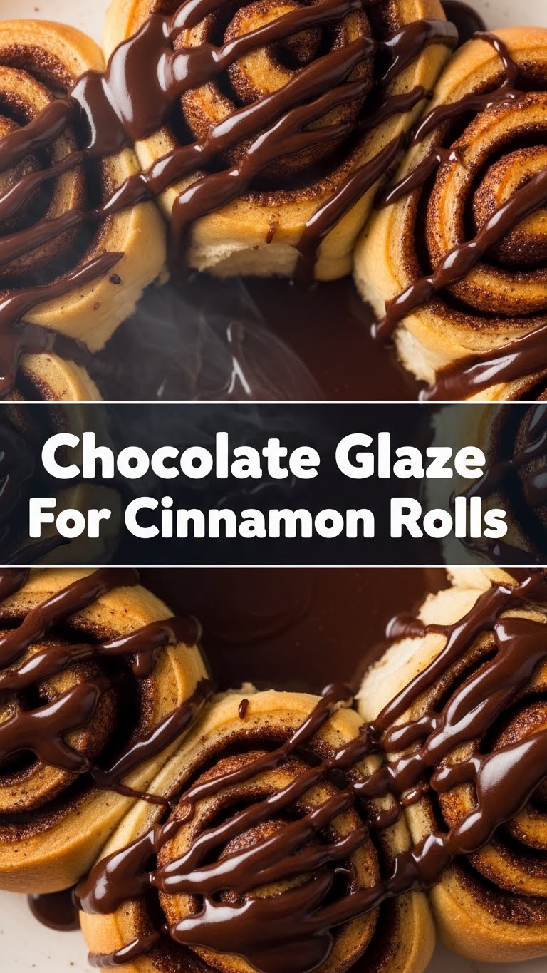 Chocolate Glaze For Cinnamon Rolls