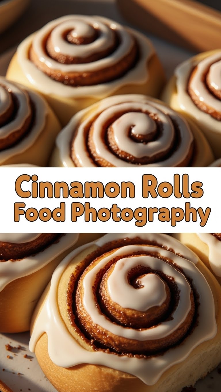 Cinnamon Rolls Food Photography