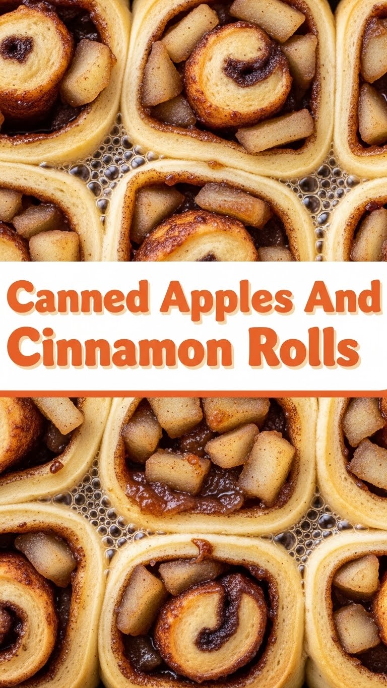 Canned Apples And Cinnamon Rolls