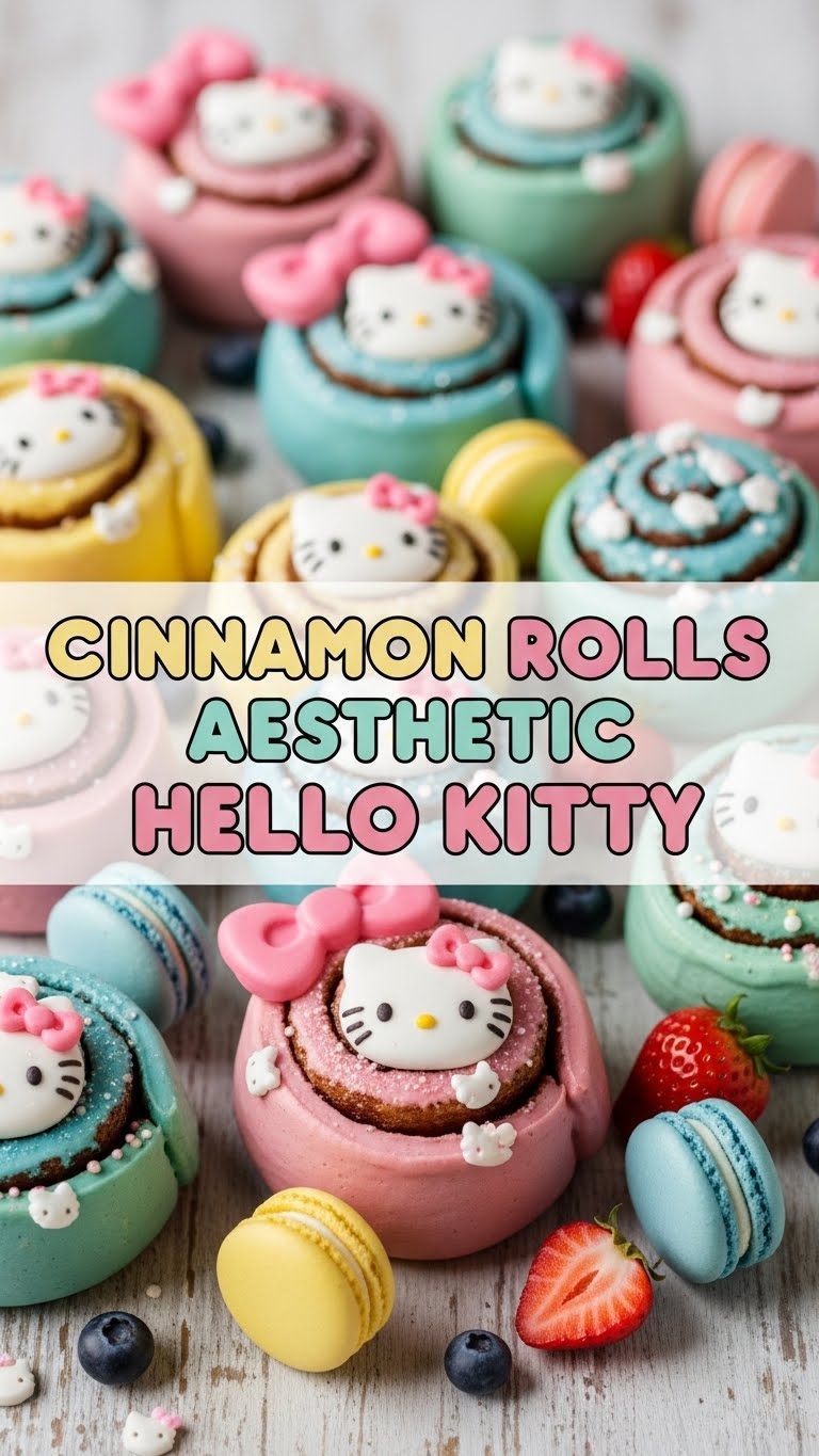 Cinnamon Rolls Aesthetic Hello Kitty