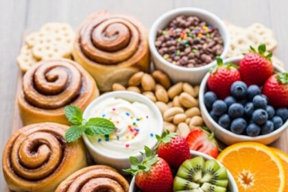 Cinnamon Rolls Charcuterie Board