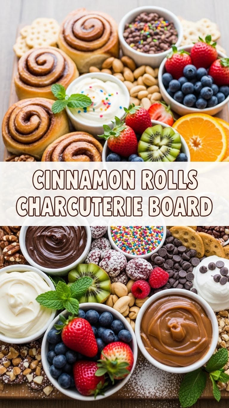 Cinnamon Rolls Charcuterie Board