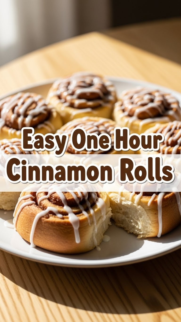 Easy One Hour Cinnamon Rolls