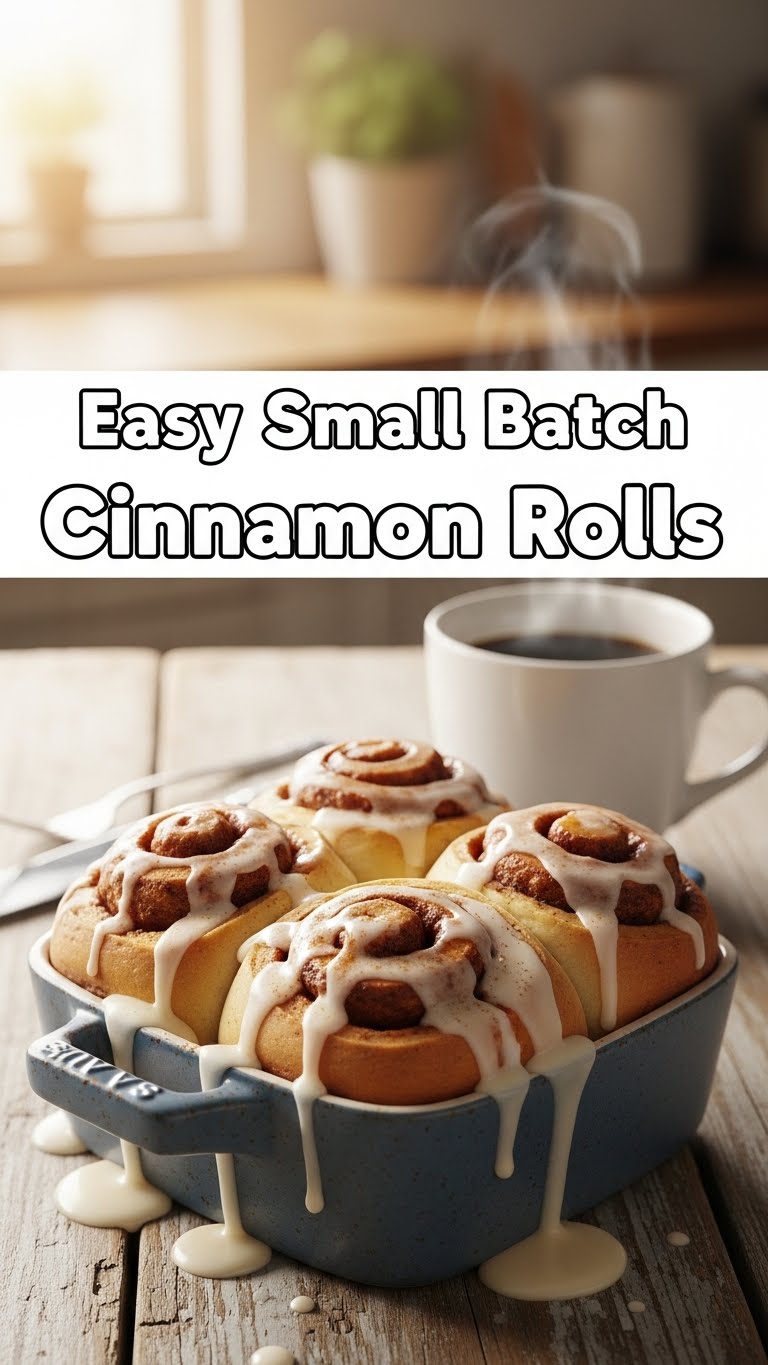 Easy Small Batch Cinnamon Rolls