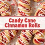 Candy Cane Cinnamon Rolls