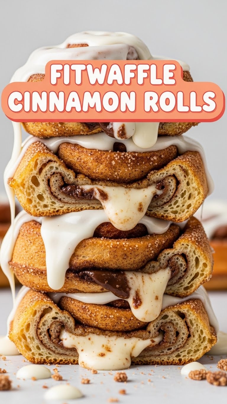 Fitwaffle Cinnamon Rolls