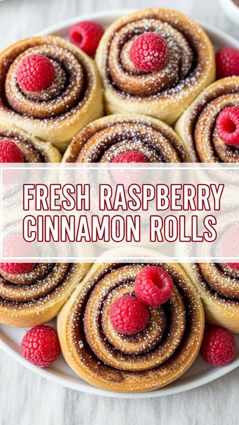 Fresh Raspberry Cinnamon Rolls