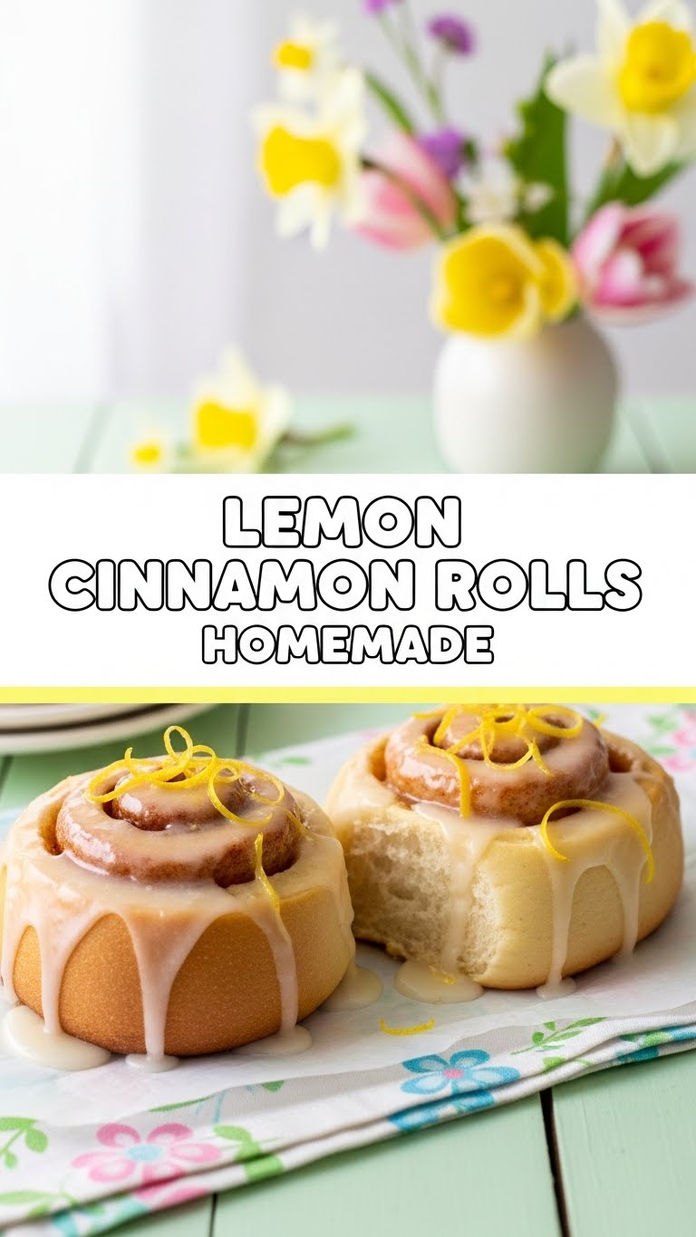 Lemon Cinnamon Rolls Homemade