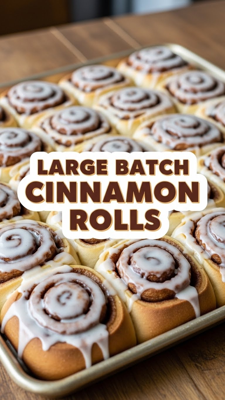Large Batch Cinnamon Rolls
