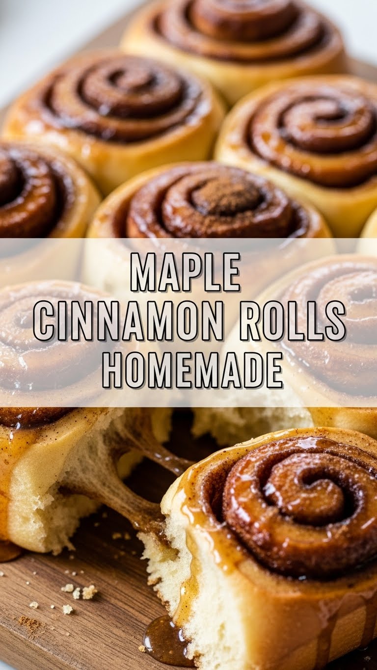 Maple Cinnamon Rolls Homemade