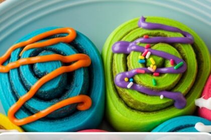 Colored Cinnamon Rolls