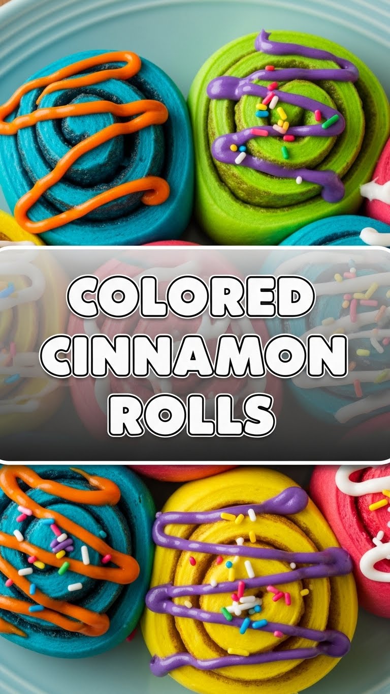 Colored Cinnamon Rolls