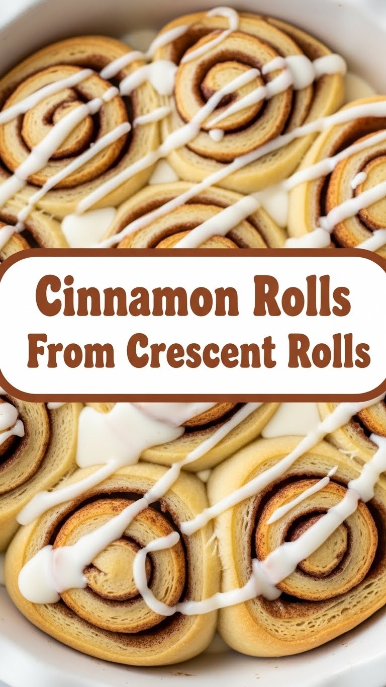 Cinnamon Rolls From Crescent Rolls