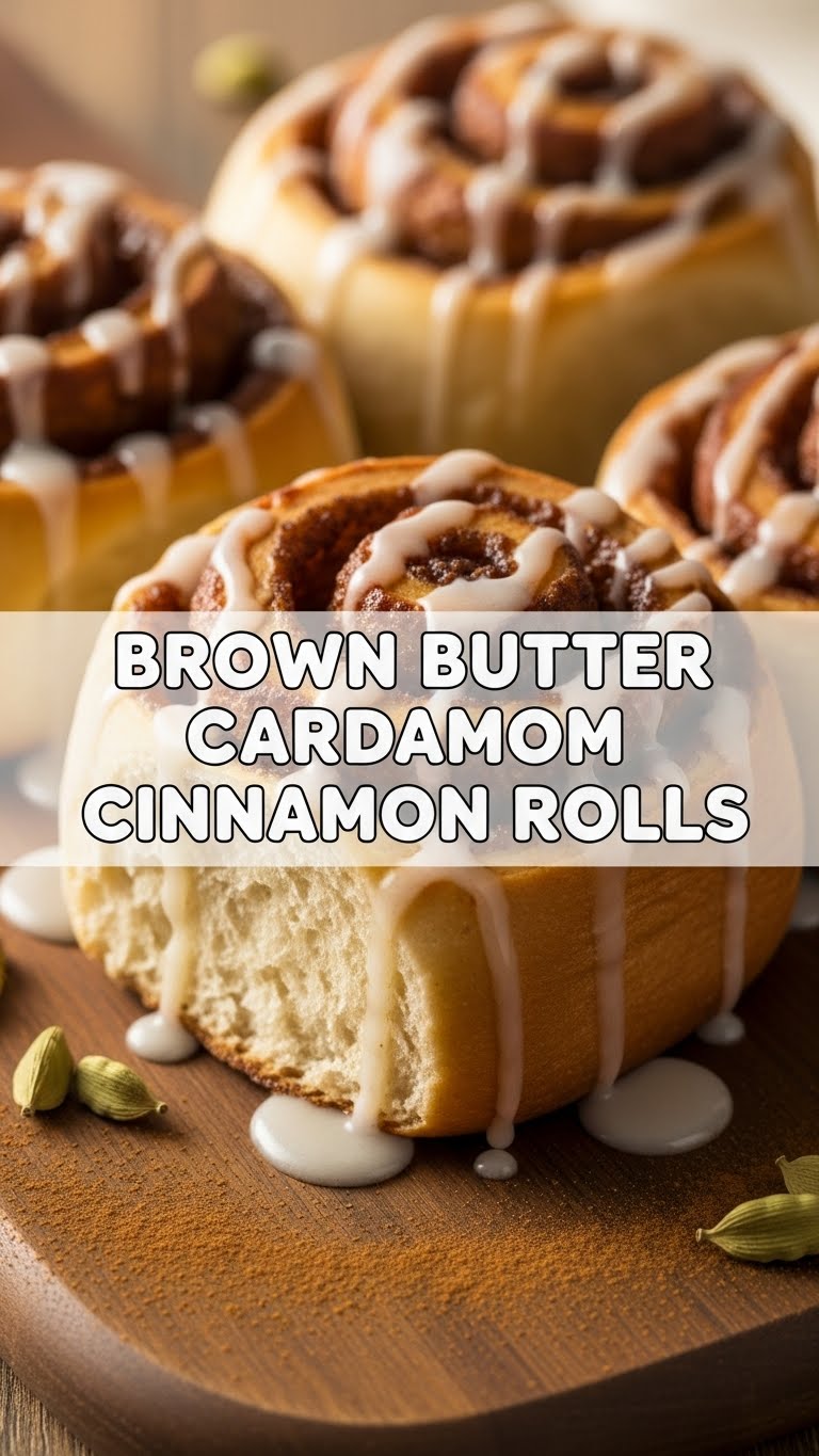 Brown Butter Cardamom Cinnamon Rolls