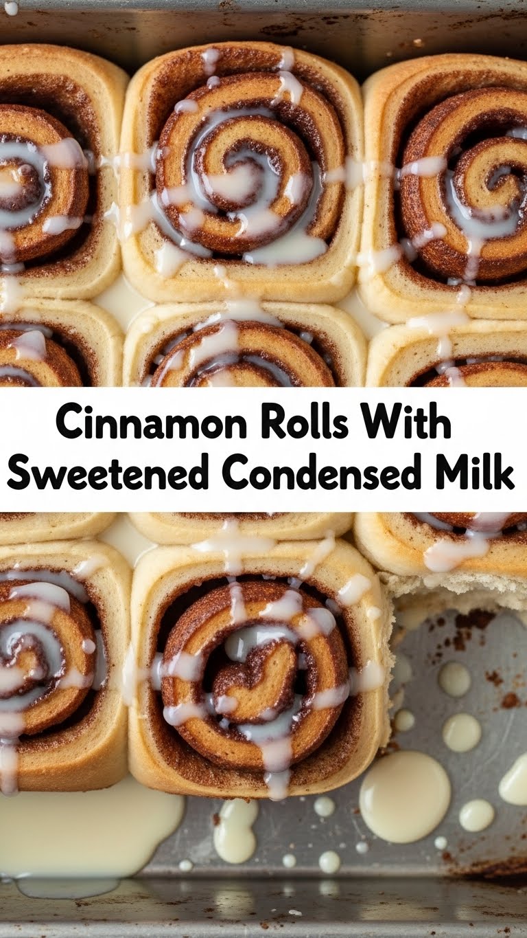 Cinnamon Rolls With Sweetened Condensed Milk