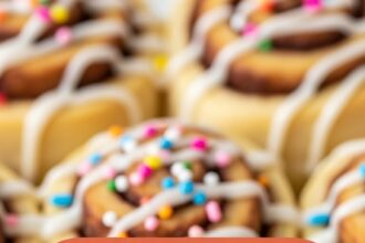 Cake Batter Cinnamon Rolls