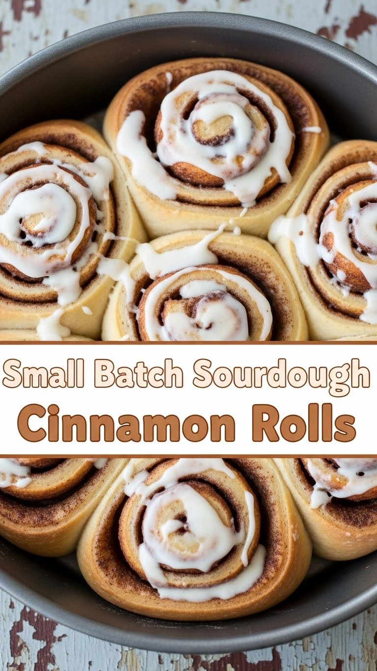 Small Batch Sourdough Cinnamon Rolls