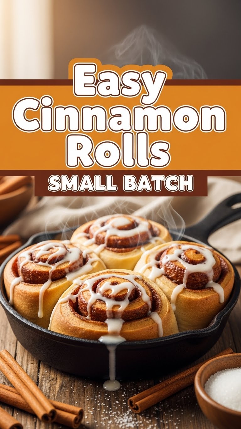 Easy Cinnamon Rolls Small Batch