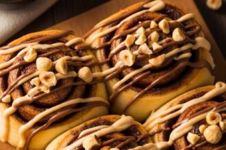 Chocolate Hazelnut Cinnamon Rolls