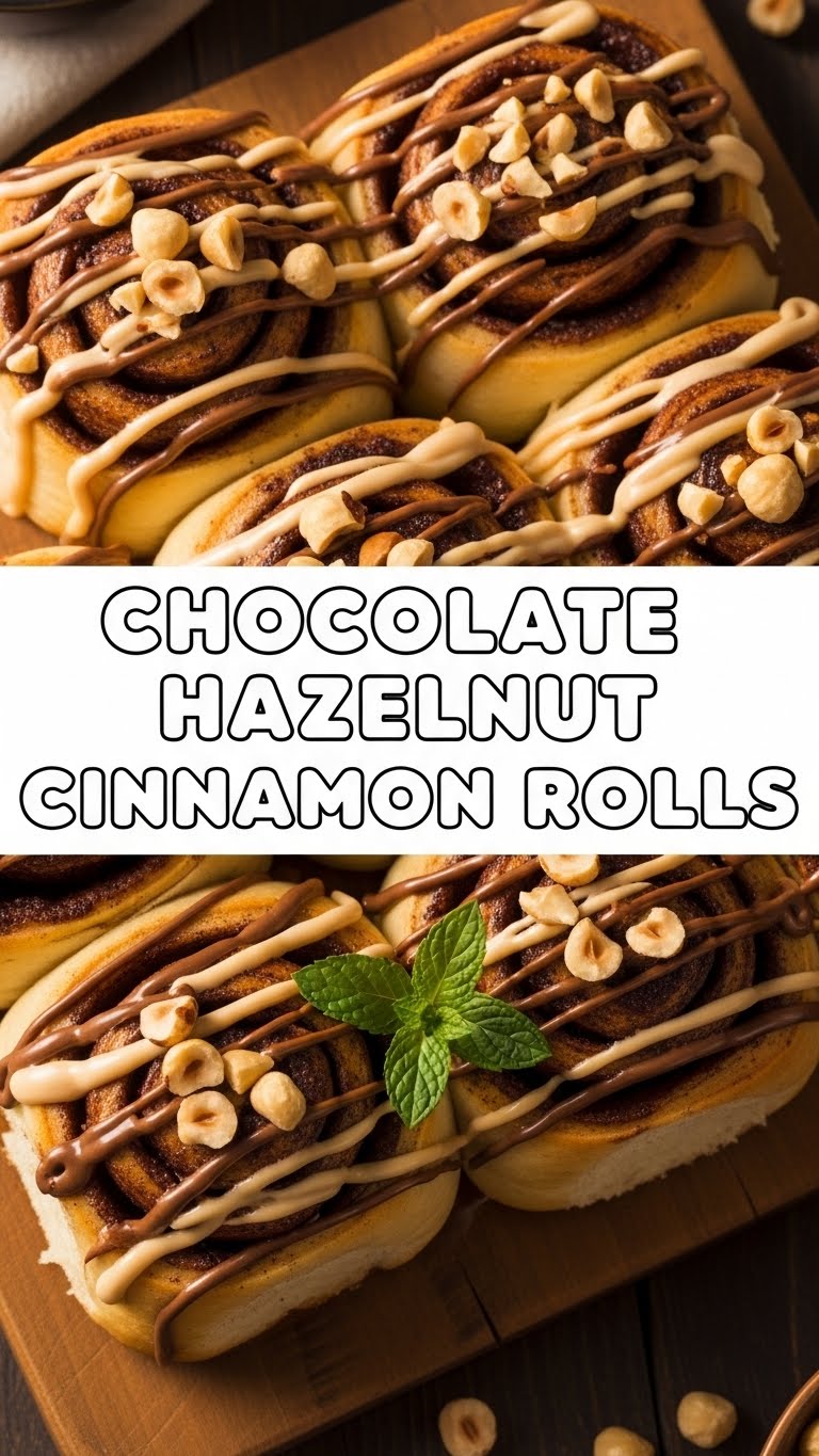 Chocolate Hazelnut Cinnamon Rolls
