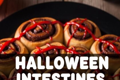 Halloween Intestines Cinnamon Rolls