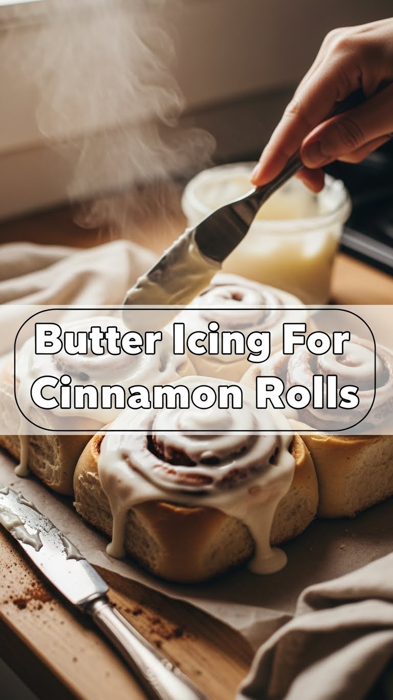 Butter Icing For Cinnamon Rolls