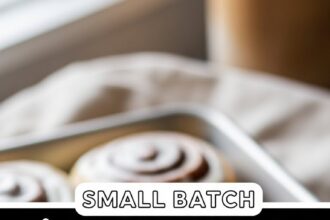 Small Batch Cinnamon Rolls Homemade