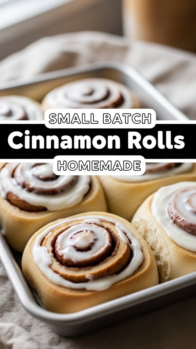 Small Batch Cinnamon Rolls Homemade