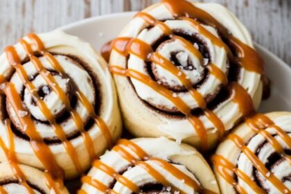 Salted Caramel Cinnamon Rolls