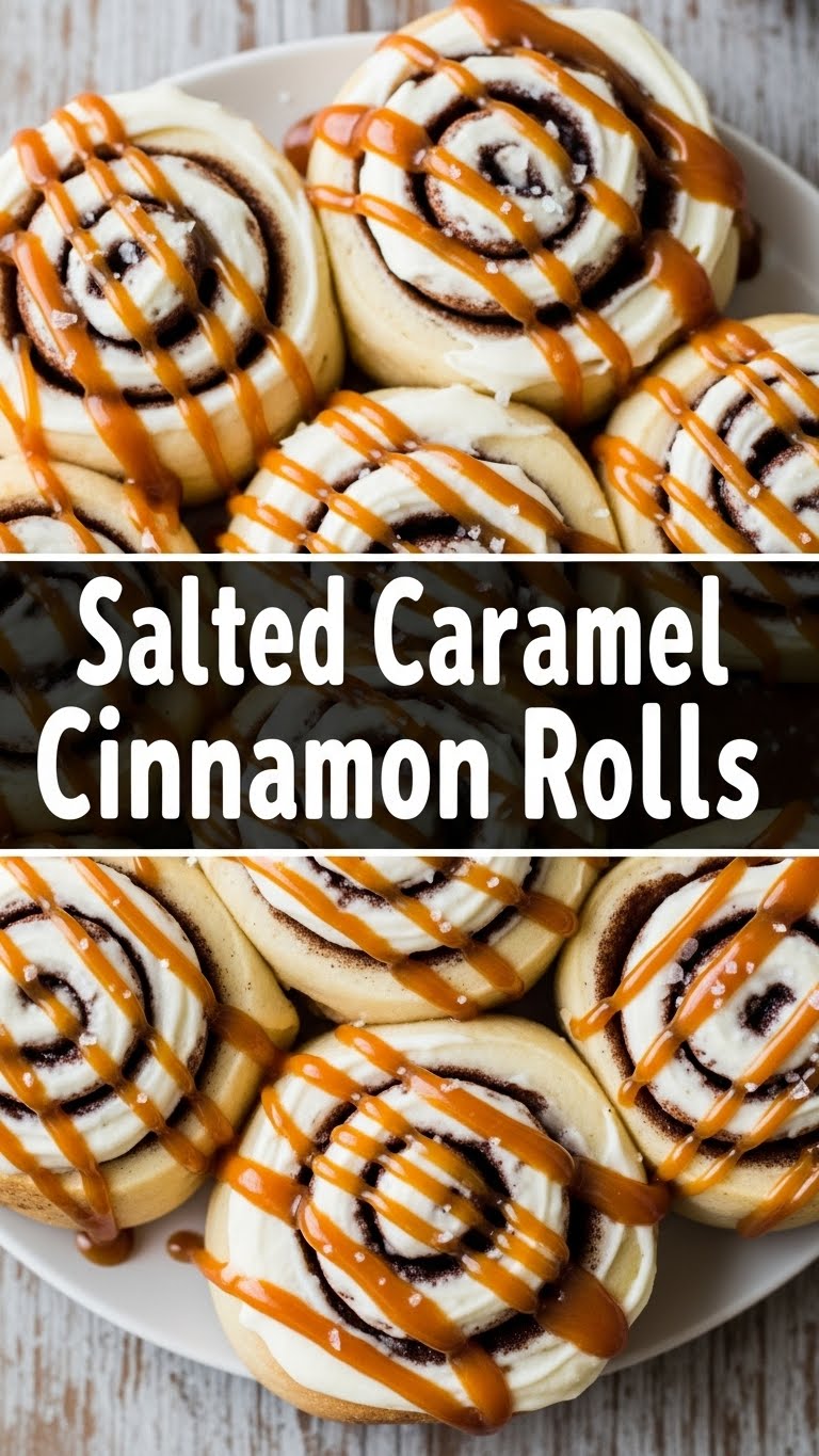 Salted Caramel Cinnamon Rolls
