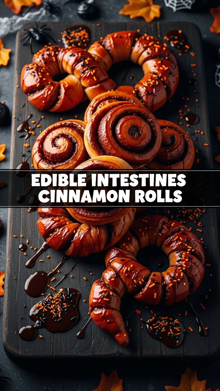 Edible Intestines Cinnamon Rolls