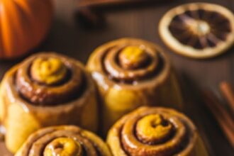 Brown Butter Pumpkin Cinnamon Rolls