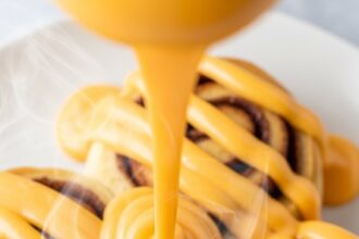 Orange Frosting For Cinnamon Rolls