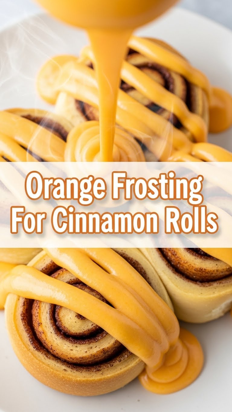 Orange Frosting For Cinnamon Rolls