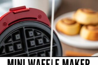 Mini Waffle Maker Cinnamon Rolls