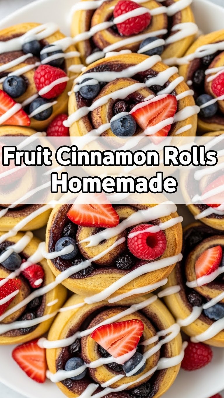Fruit Cinnamon Rolls Homemade