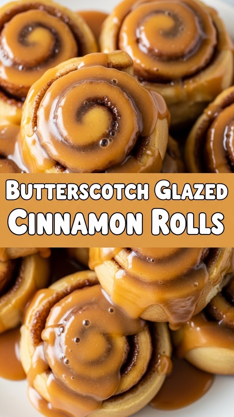 Butterscotch Glazed Cinnamon Rolls