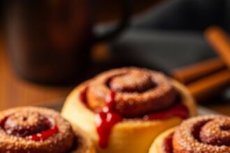 Zombie Guts Cinnamon Rolls