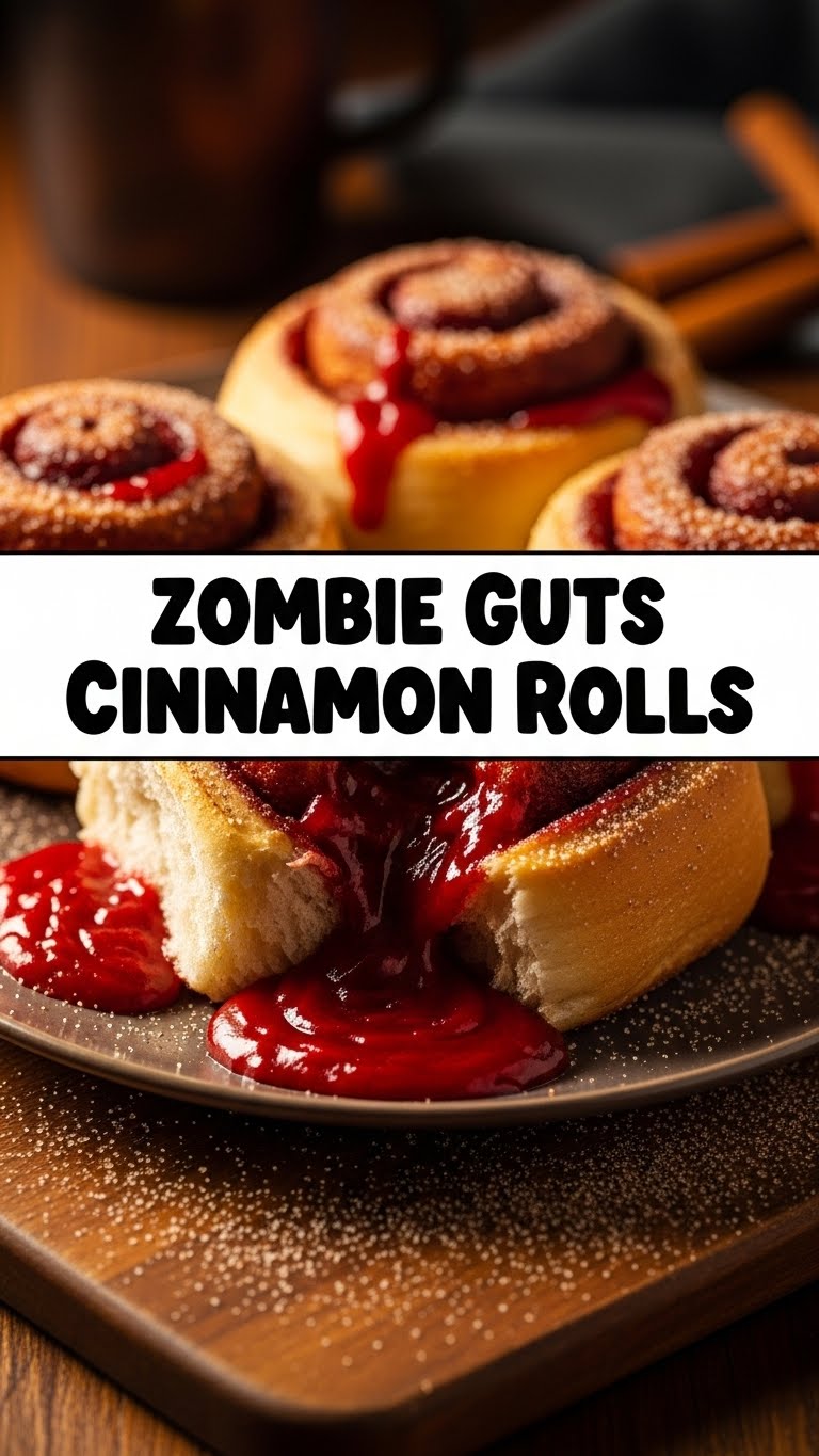 Zombie Guts Cinnamon Rolls