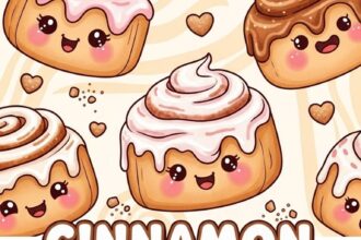 Cinnamon Rolls Drawing Cute