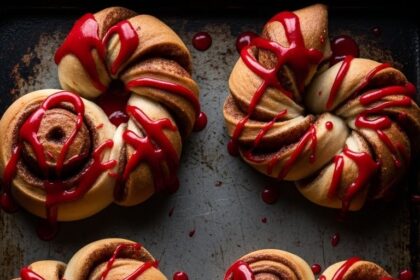 Cinnamon Rolls Halloween Intestines