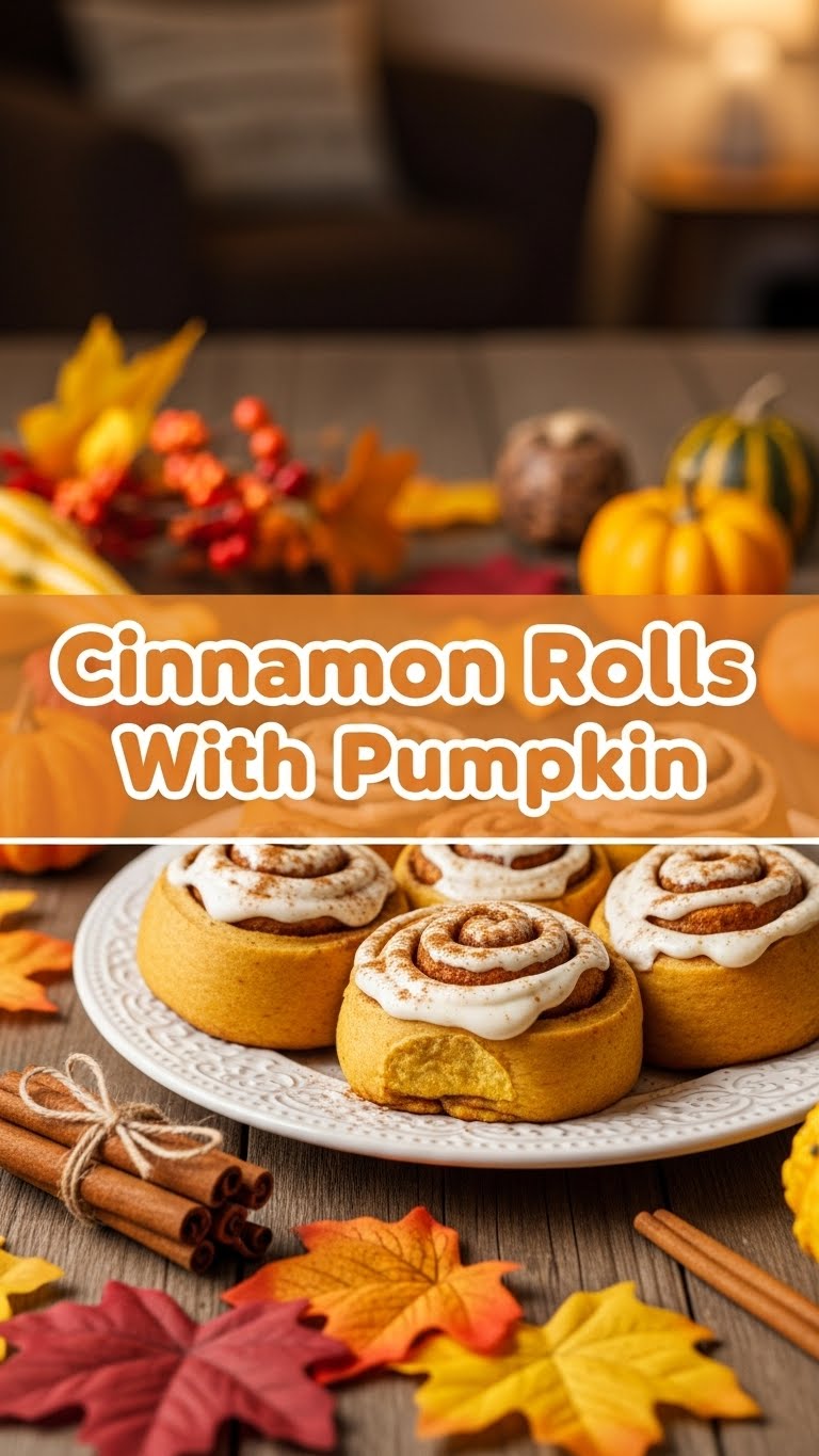 Cinnamon Rolls With Pumpkin