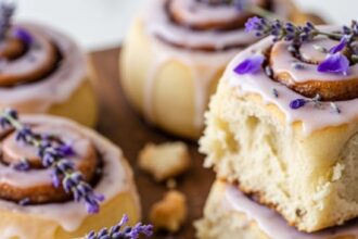 Lavender Cinnamon Rolls