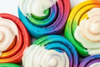 Colorful Cinnamon Rolls