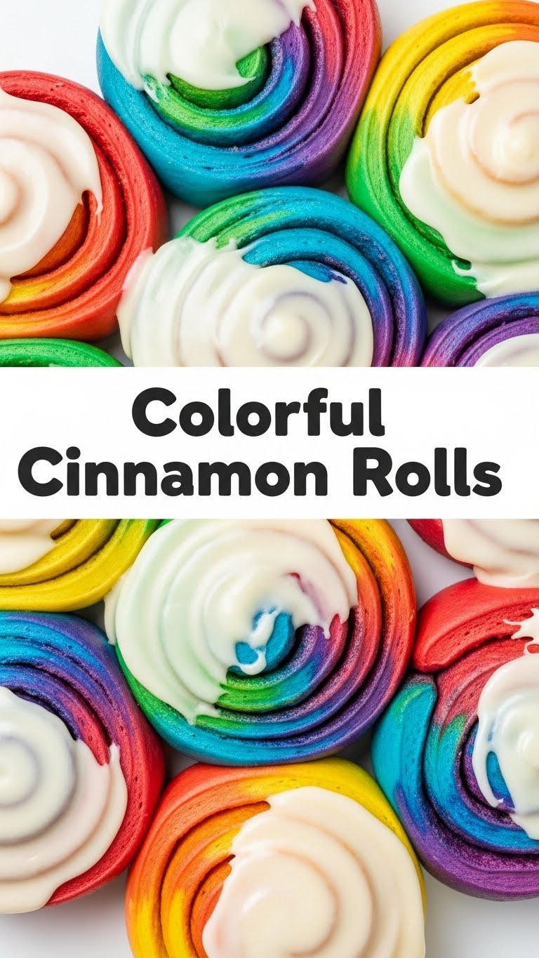 Colorful Cinnamon Rolls