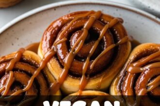 Vegan Caramel Cinnamon Rolls