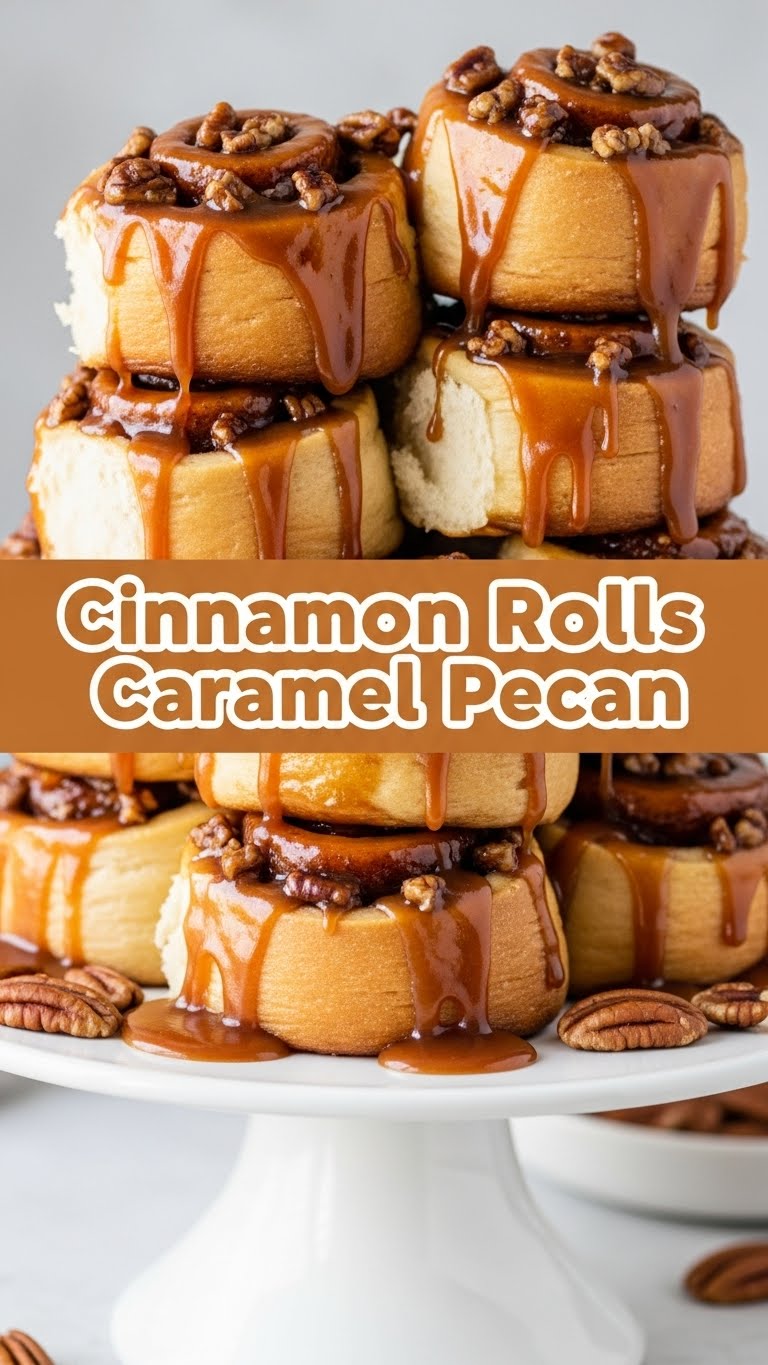 Cinnamon Rolls Caramel Pecan