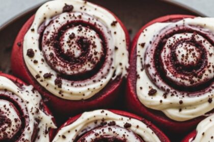 Red Velvet Cake Cinnamon Rolls