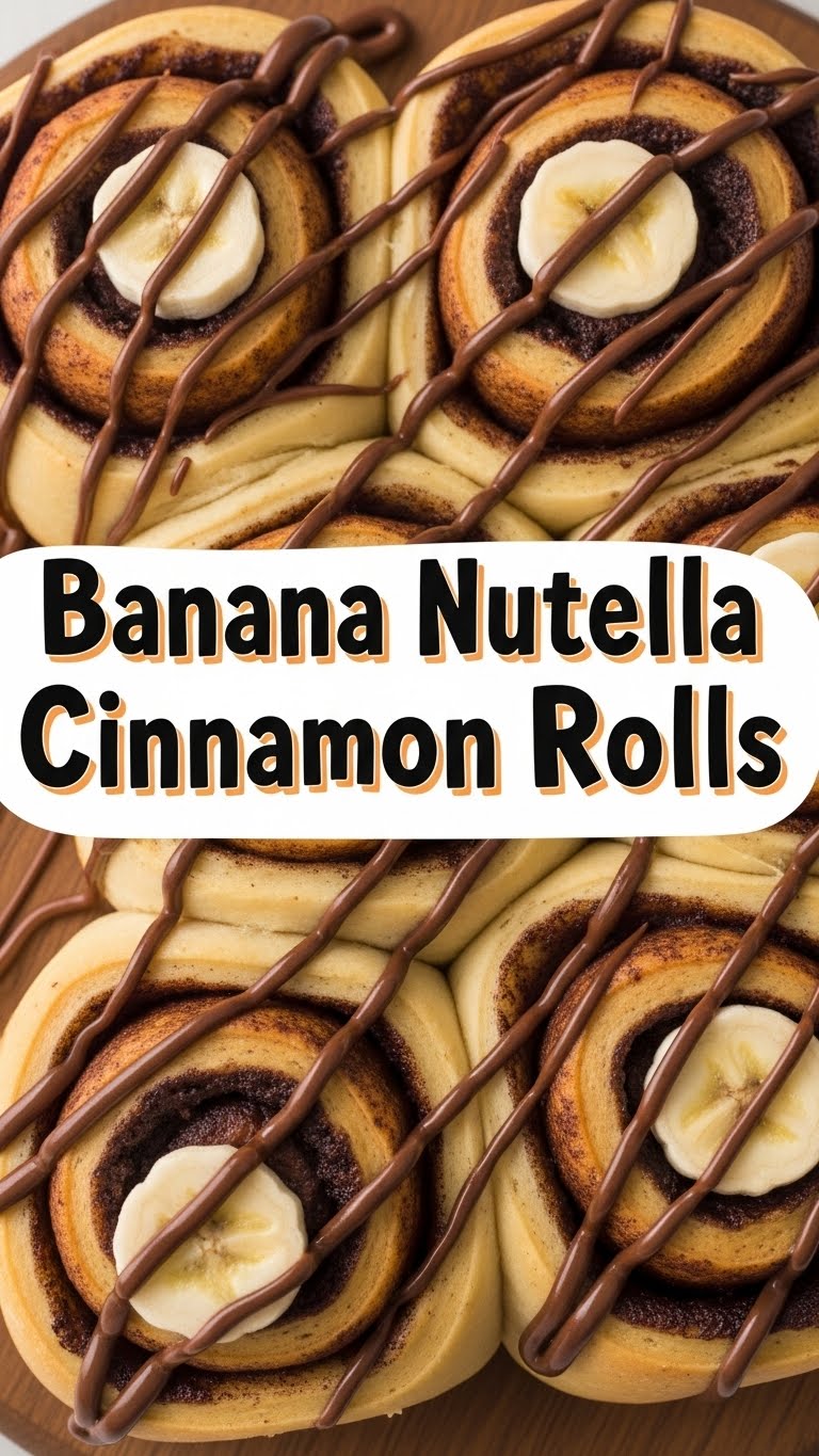 Banana Nutella Cinnamon Rolls