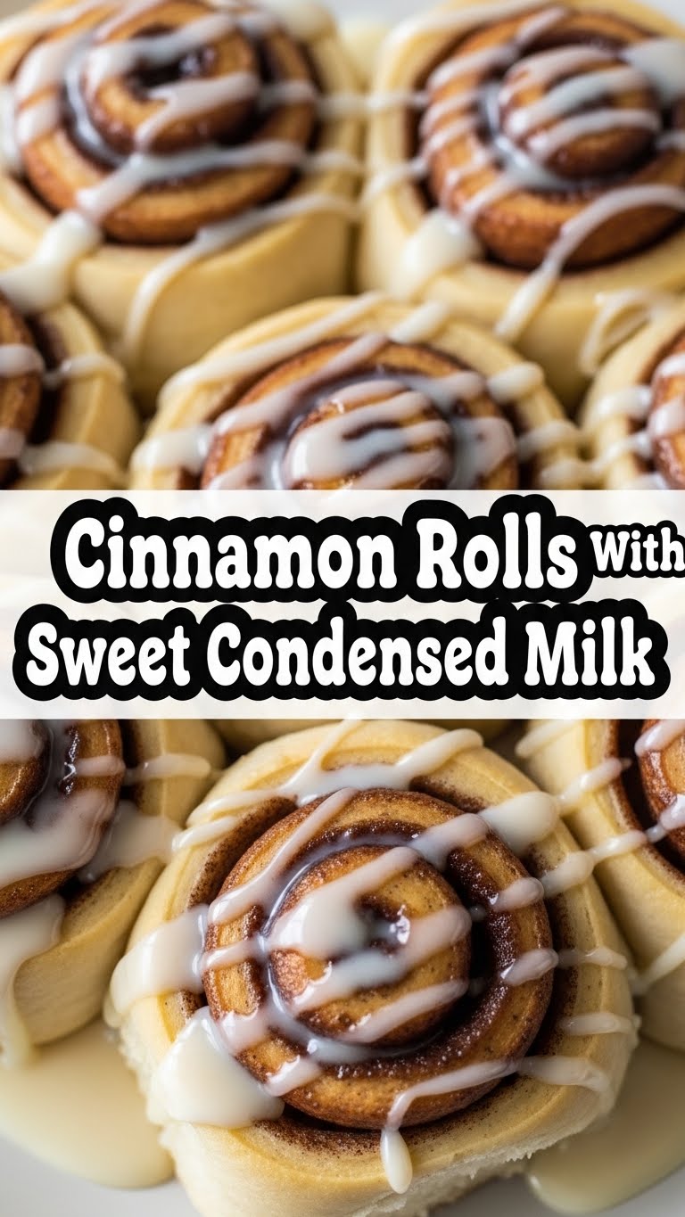 Cinnamon Rolls With Sweet Condensed Milk